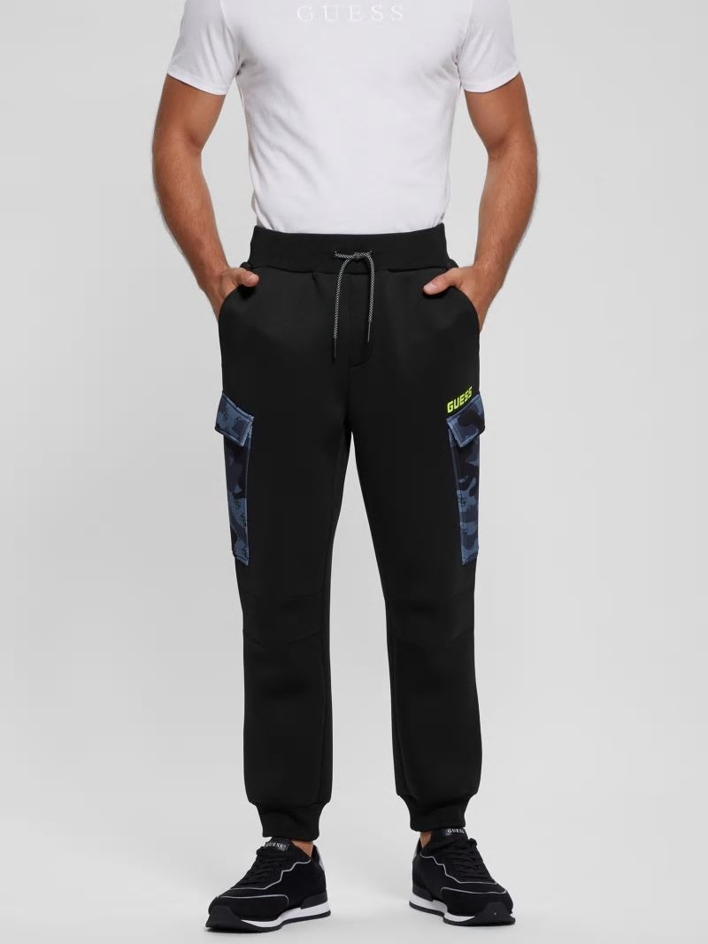 Guess Derych Cargo Pants - Black