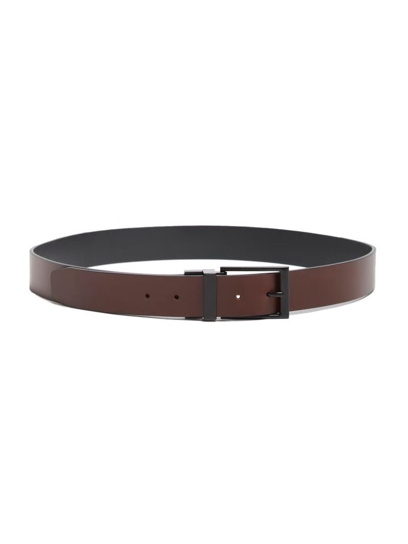 Guess Liam Reversible Belt - Black And Brown