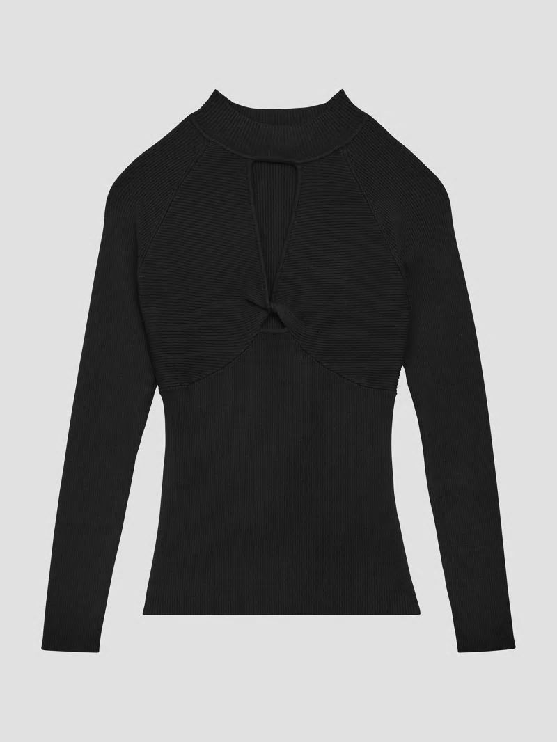 Guess Eco Rubie Cutout Sweater - Black
