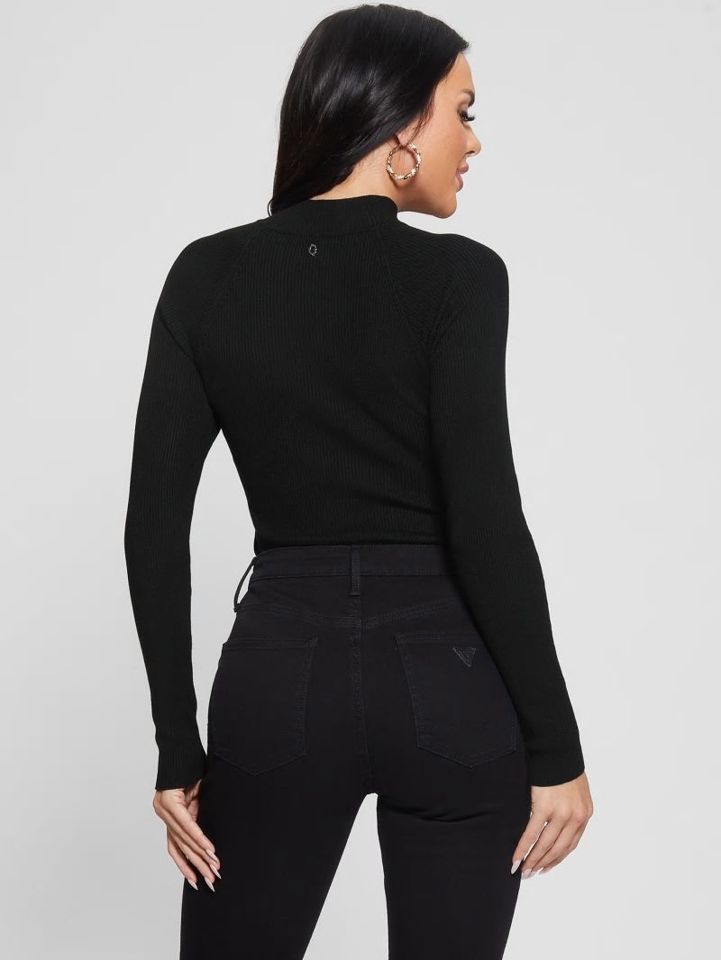 Guess Eco Rubie Cutout Sweater - Black