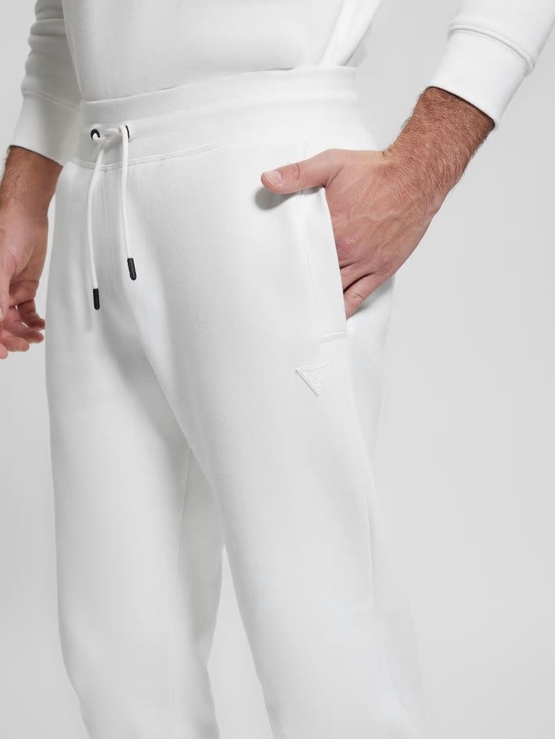 Guess Eco Aldwin Logo Pants - Blanc/Scuffy