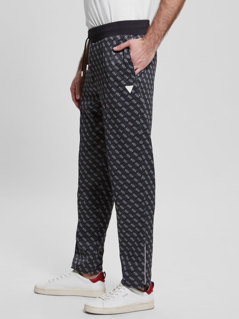 Guess Eco Korbin Track Pants - 4g Aop Jet Black