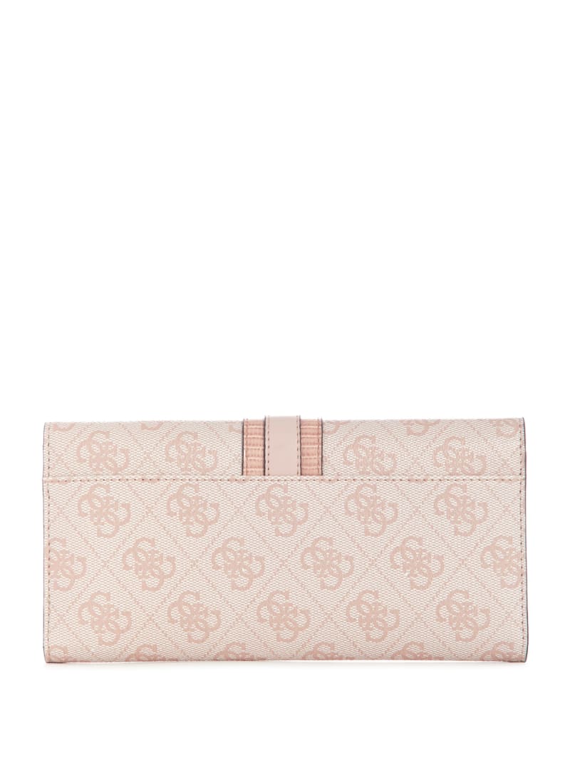 Guess Ginevra Logo Clutch Wallet - Blush Logo