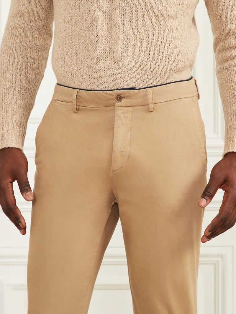 Guess Armando Piping Chino Pant - Herb Tan