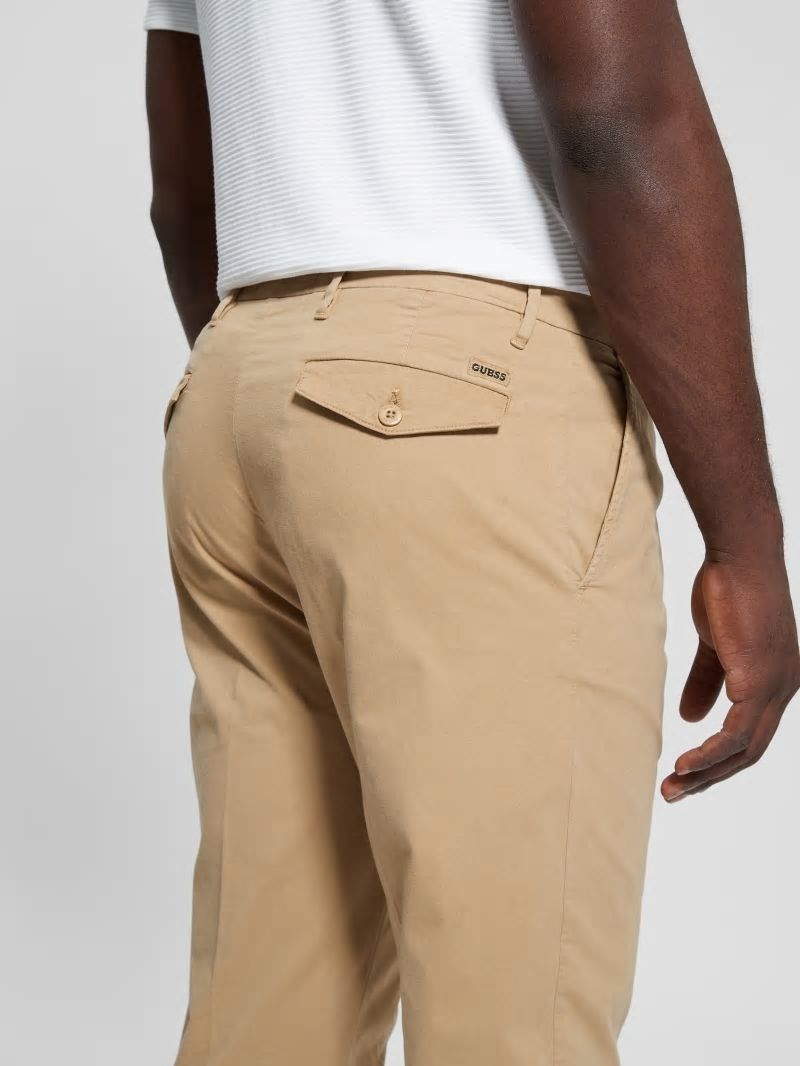 Guess Noah Straight Pants - Travertine Sand