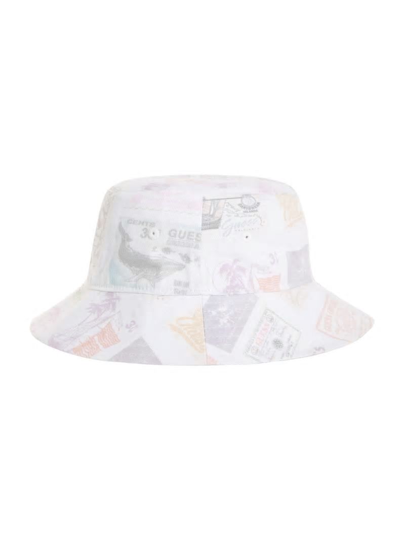 Guess GUESS Originals Stamp Bucket Hat - White Peaks Multi