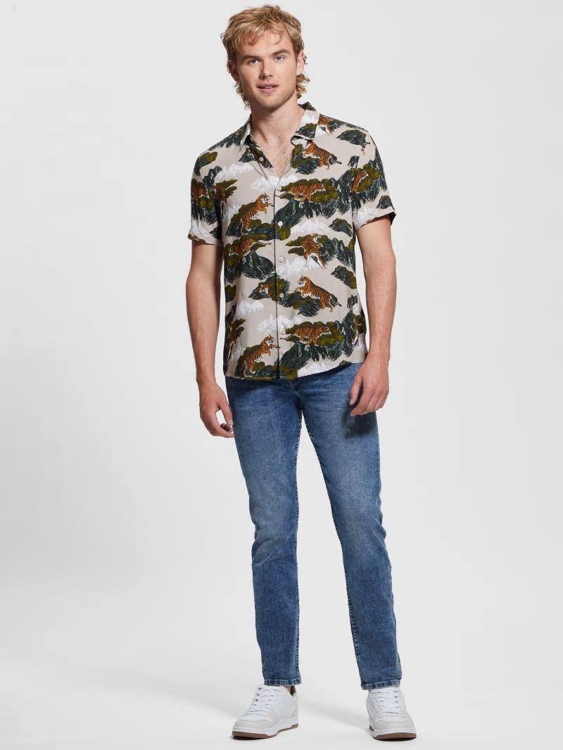 Guess Eco Mountain Tiger Shirt - Mountain Tiger