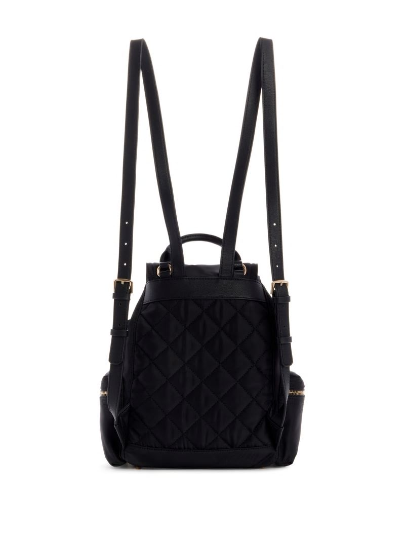 Guess Eco Gemma Backpack - Black Floral Print