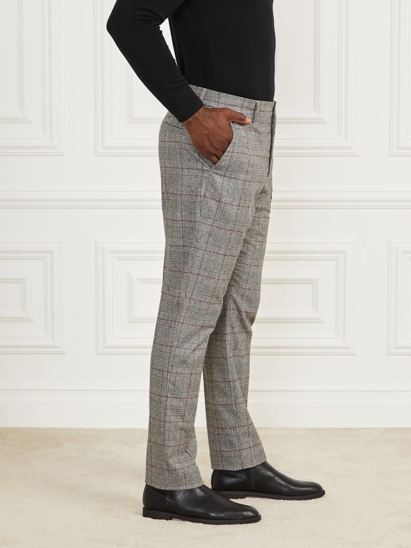 Guess Roger Chino Pants - Black/White/Red Check