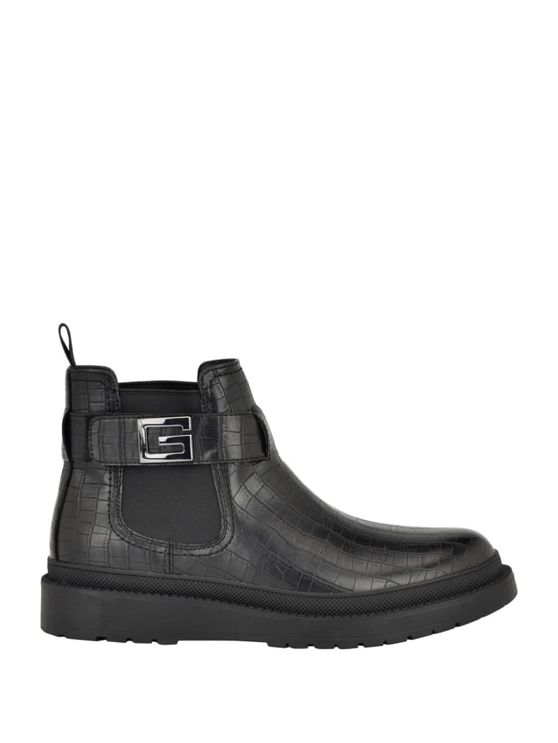 Guess Carpus G Buckle Chelsea Boots - Black 002