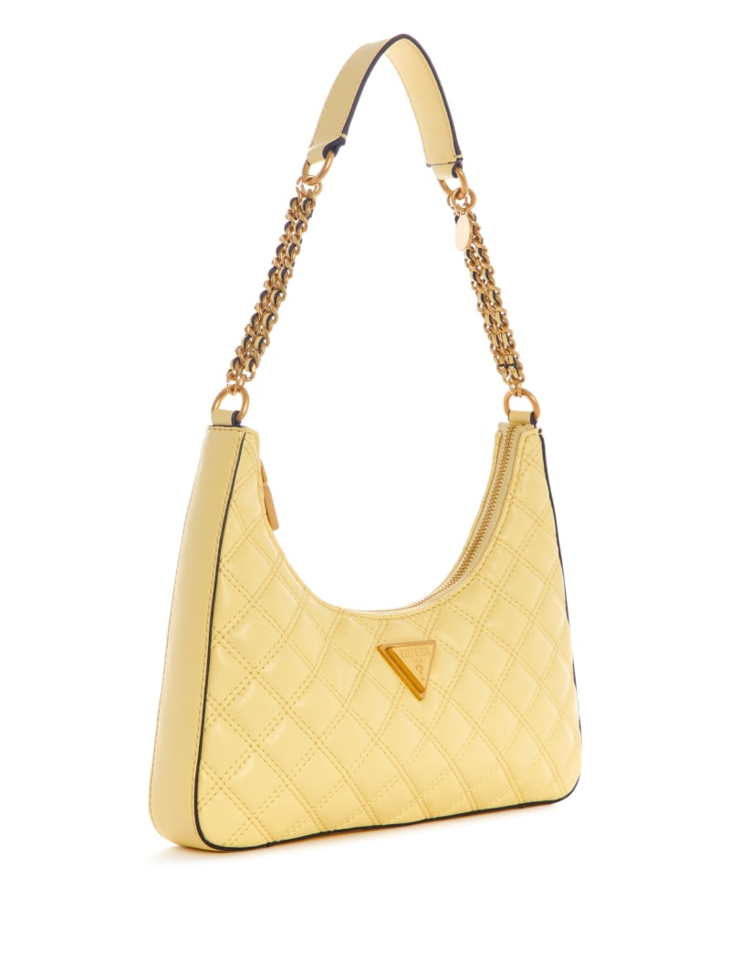 Guess Giully Top-Zip Shoulder Bag - Yellow