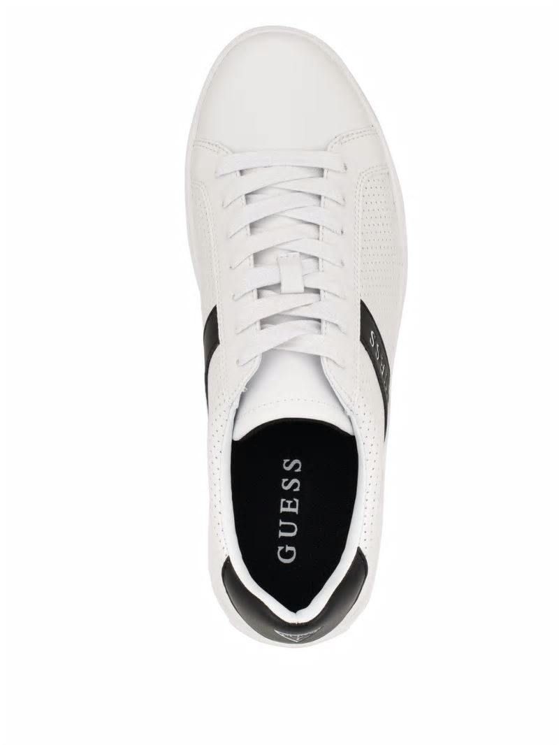 Guess Bixly Signature Stripe Low-Top Sneaker - White