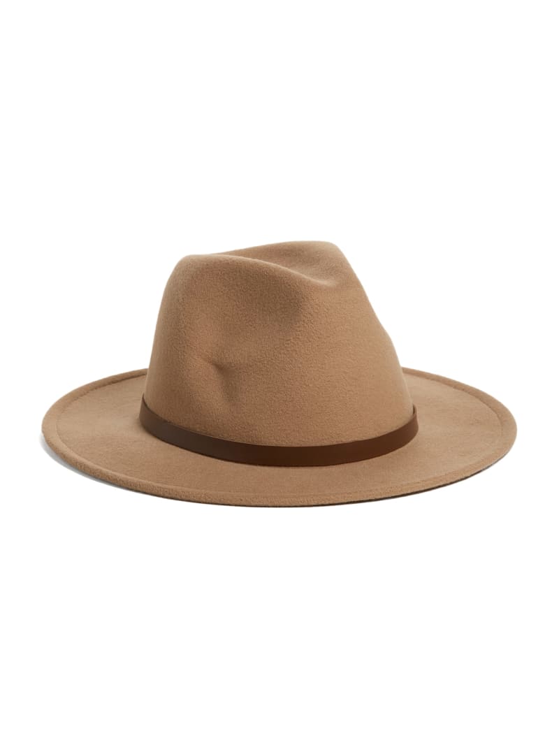 Guess Amera Fedora Hat - Beige Overflow