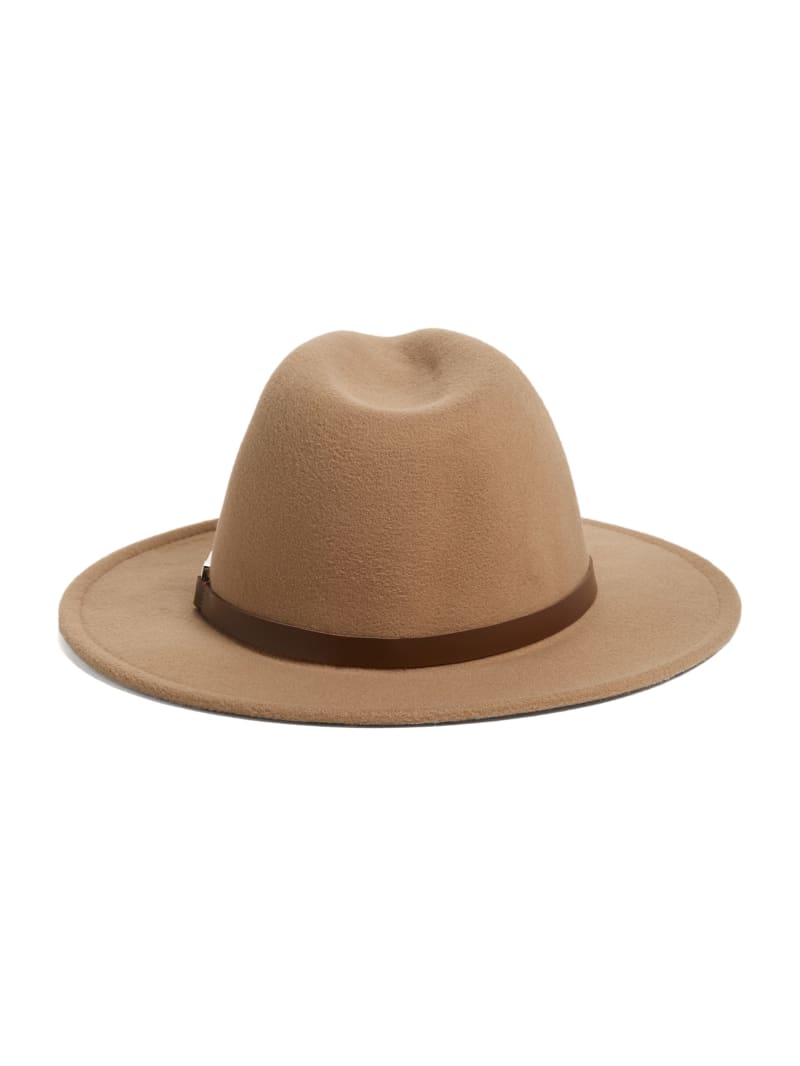 Guess Amera Fedora Hat - Beige Overflow