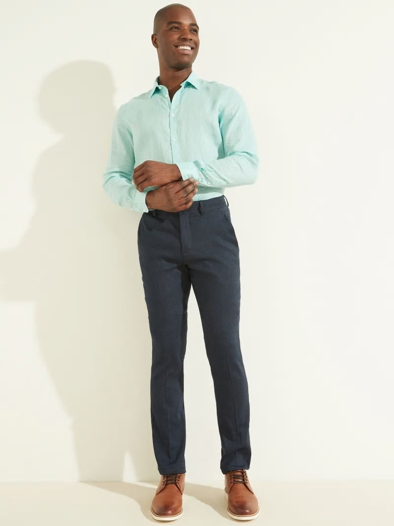 Guess Classic Chino Pant - Silk Blue