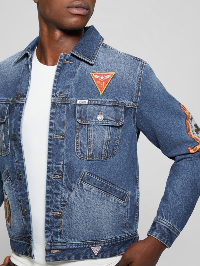 Guess Dean Signature Denim Jacket - Clubhouse