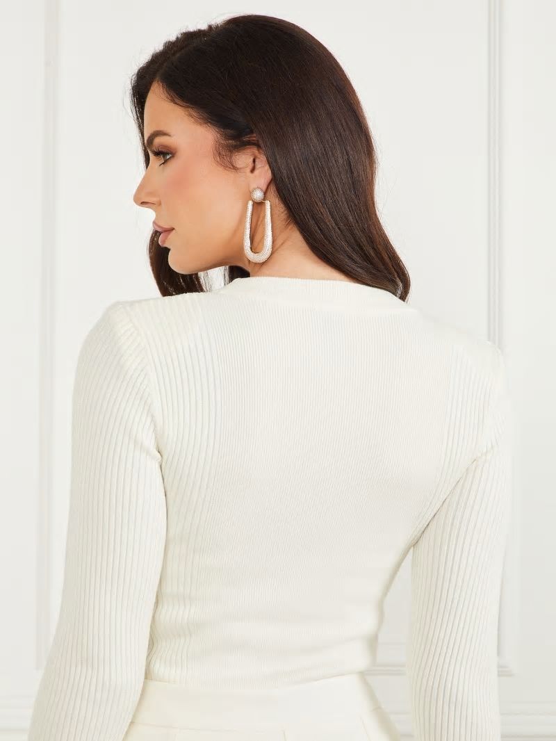Guess Eco Teti Sweater Top - Pale Pearl