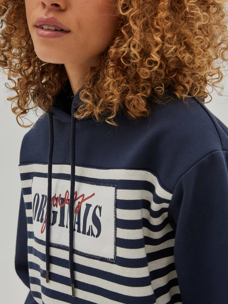Guess GUESS Originals Cropped Hoodie - Endless Blue