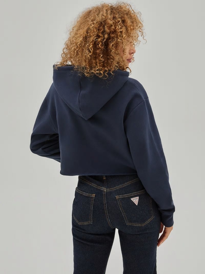 Guess GUESS Originals Cropped Hoodie - Endless Blue