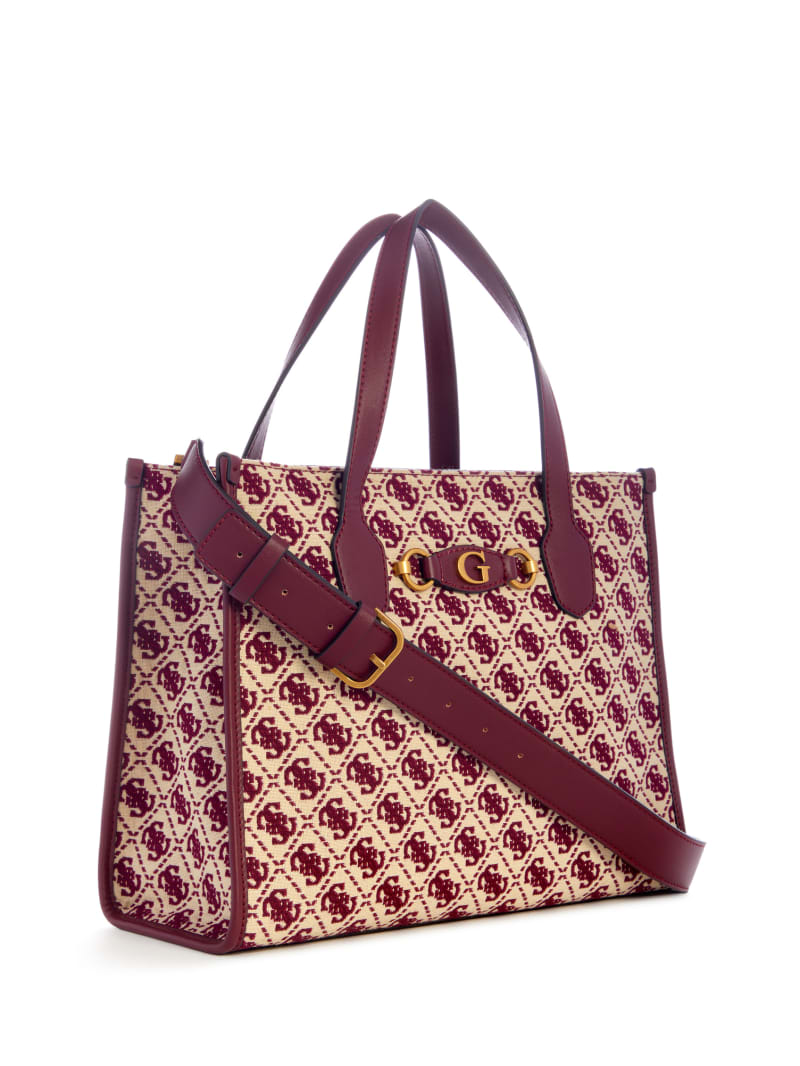 Guess Izzy Jacquard Logo Tote - Montego Wash