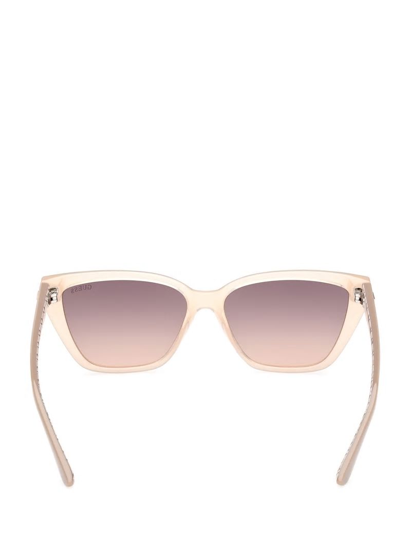 Guess Cat-Eye Signature G Sunglasses - Blush