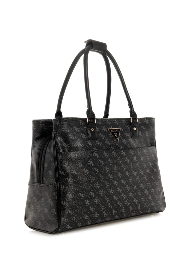 Guess Jesco Quattro G Shopper Tote - Coal Multi