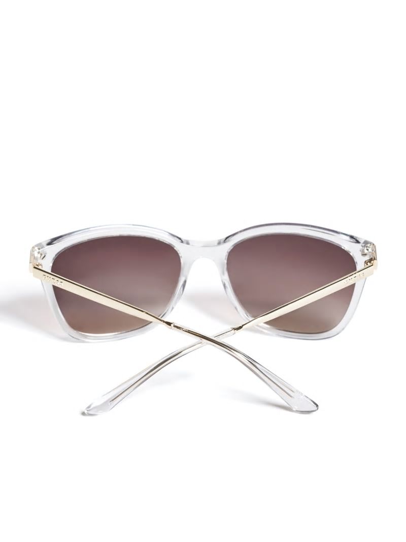 Guess Amy Square Sunglasses - Clear