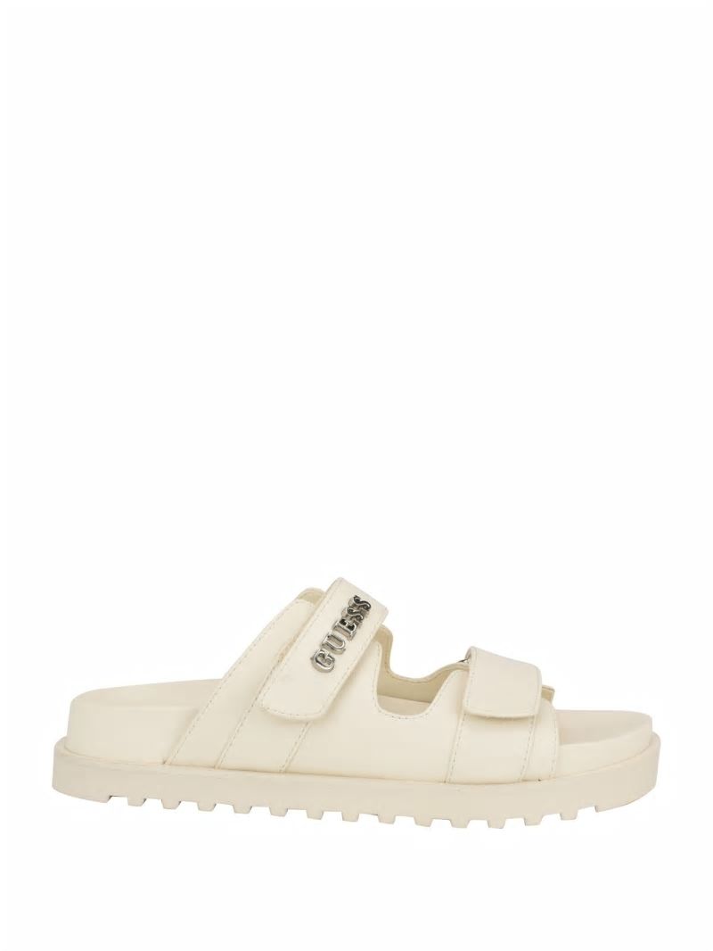 Guess Fabulon Two-Strap Slides - Ivory 150