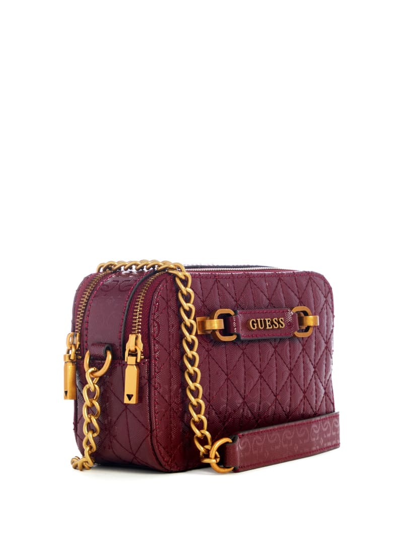 Guess Aveta Camera Bag - Burgundy