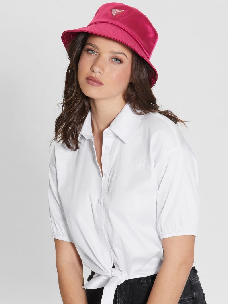 Guess Satin Bucket Hat - Light/Pastel Purple