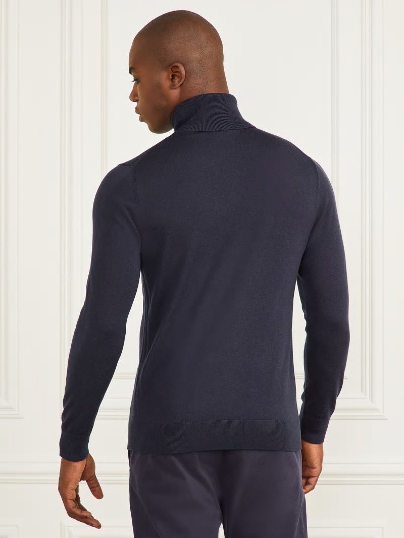 Guess Merino Wool Turtleneck Sweater - Bleu éLéGant