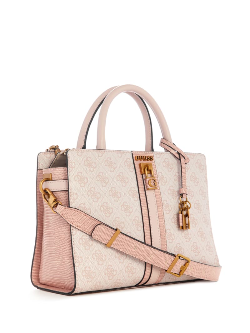 Guess Ginevra Logo Elite Society Satchel - Blush Logo