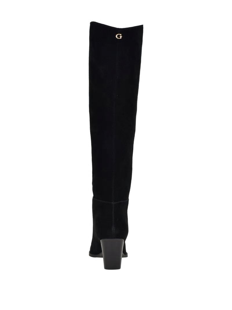Guess Dolita Suede Knee-High Boots - Black 001