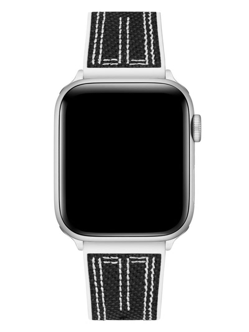 Guess Black and White Woven 42-45 mm Band for Apple Watch® - Black