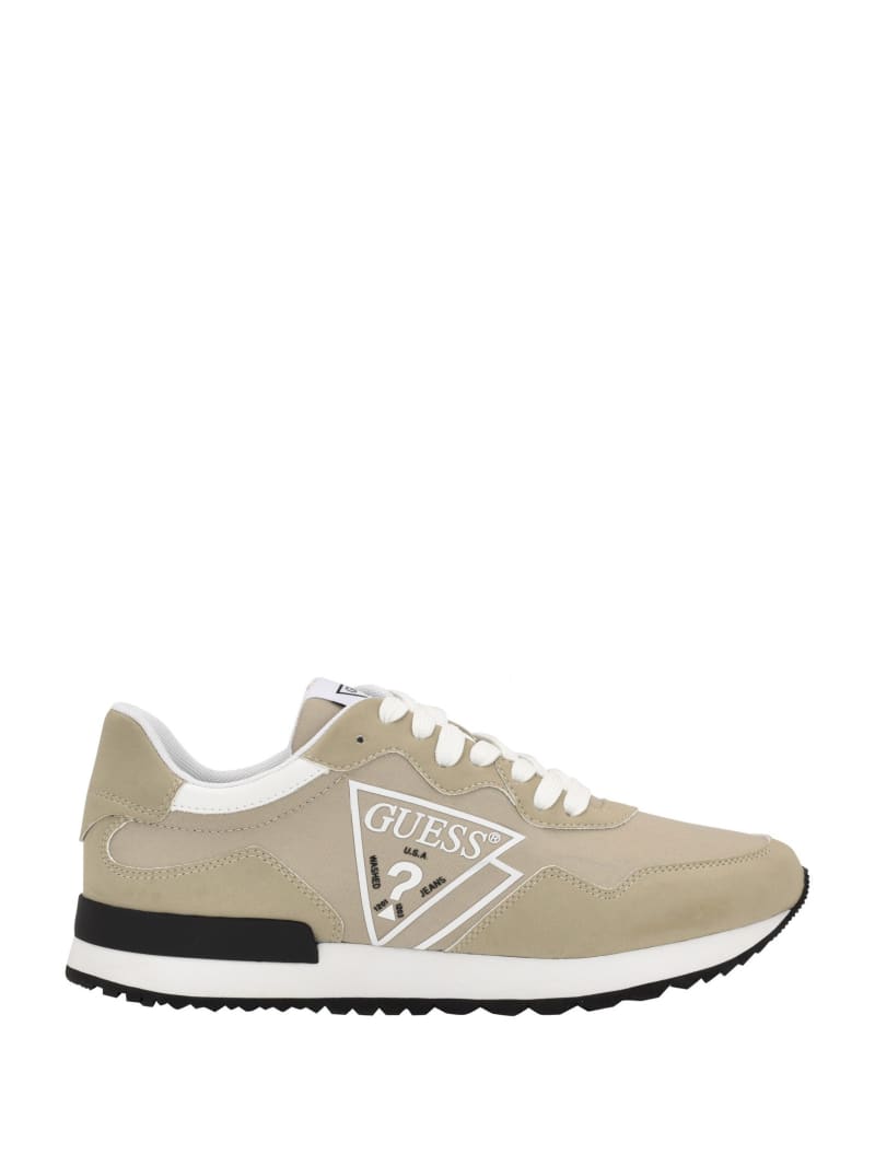 Guess Adder Triangle Logo Sneakers - Taupe