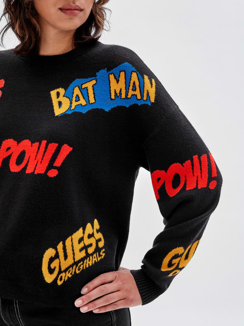 Guess GUESS Originals x Batman Jacquard Sweater - Black