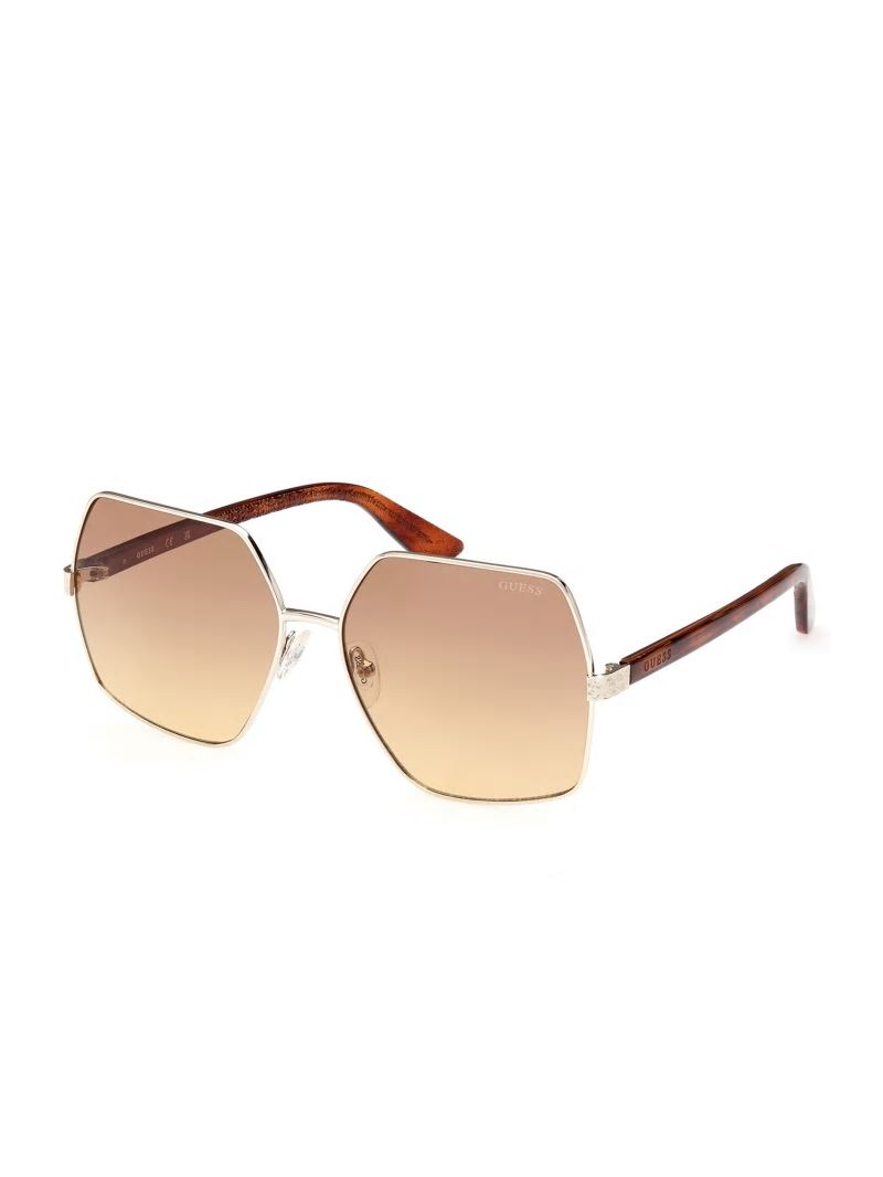 Guess Aurora Oversized Trim Sunglasses - Tortoise