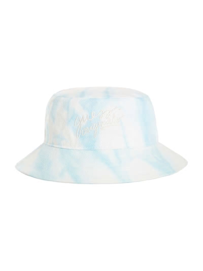 Guess GUESS Originals Denim Bucket Hat - Go Marble Dye