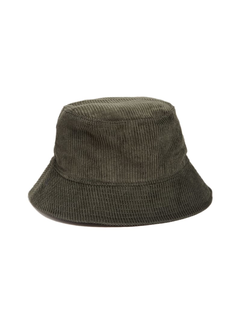 Guess GUESS Originals Corduroy Bucket Hat - Peyote Green