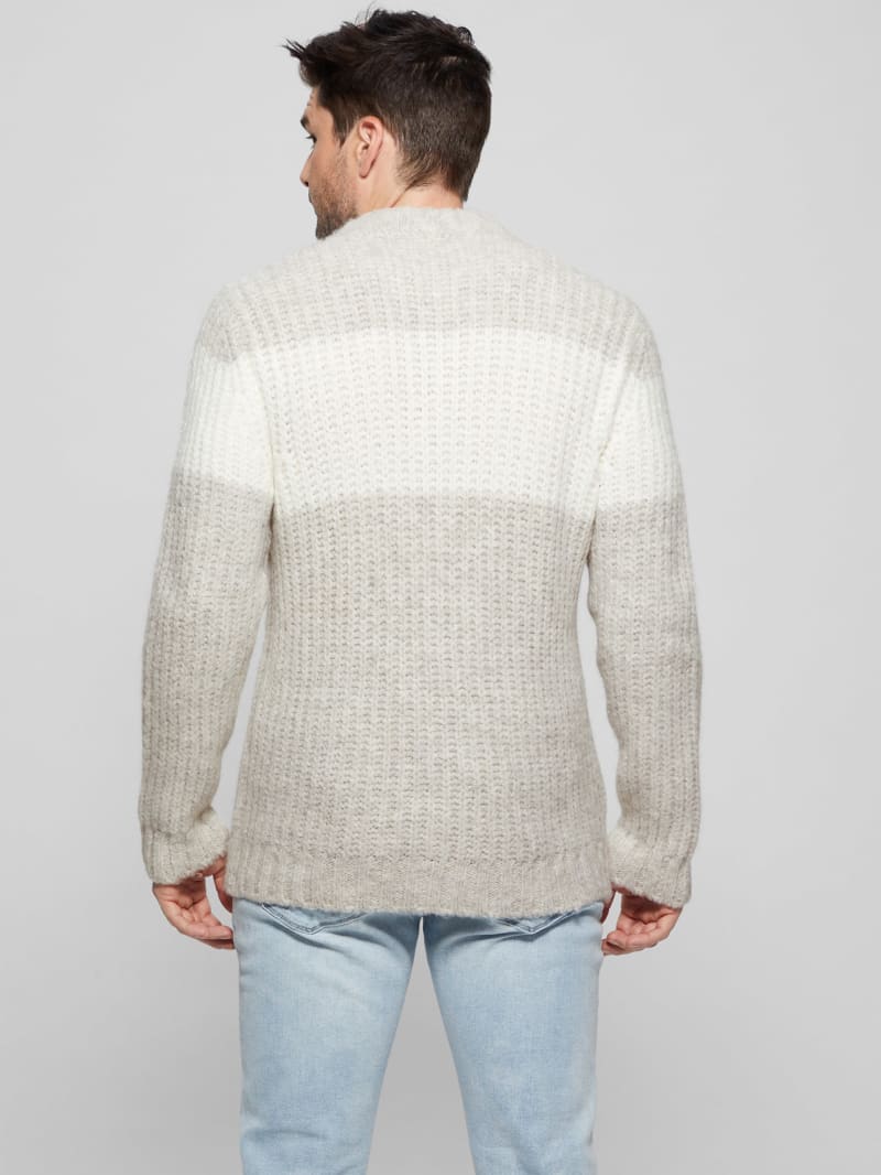 Guess Ale Ribbed Sweater - Light Stone Heather