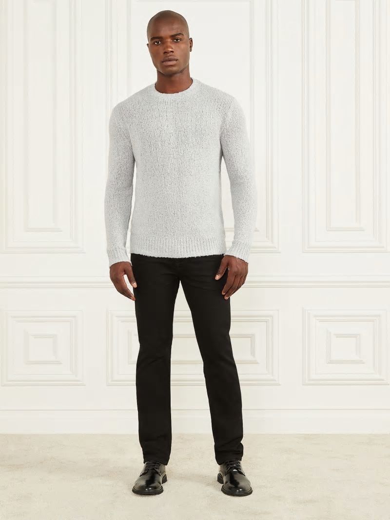 Guess Jaspe Crewneck Sweater - Light Stone Heather