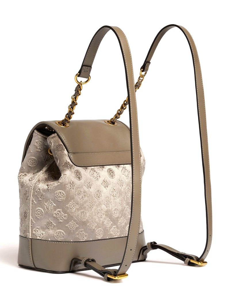 Guess Kimi Velvet Backpack - Taupe