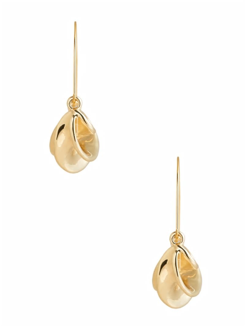 Guess 14K Gold-Plated Twist Hoop Earring - Silver/Gold