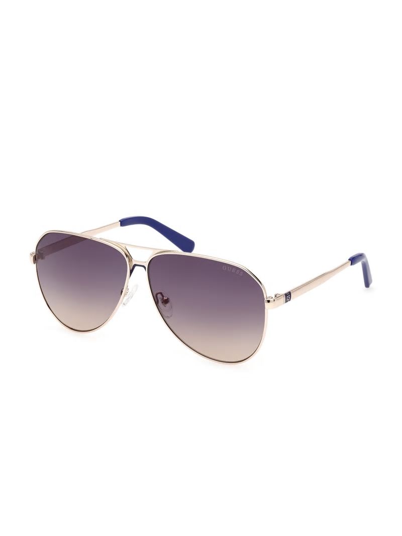 Guess Metal Aviator Sunglasses - Purple