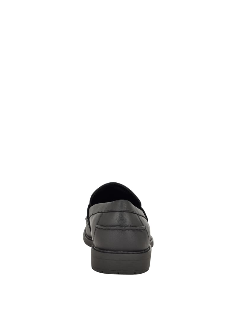 Guess Dremmer Logo Loafers - Black Leather