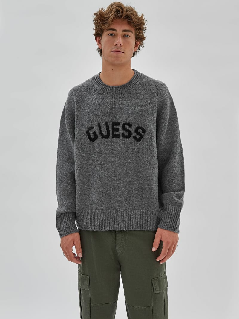 Guess GUESS Originals Jans Sweater - Marled Grey Heather