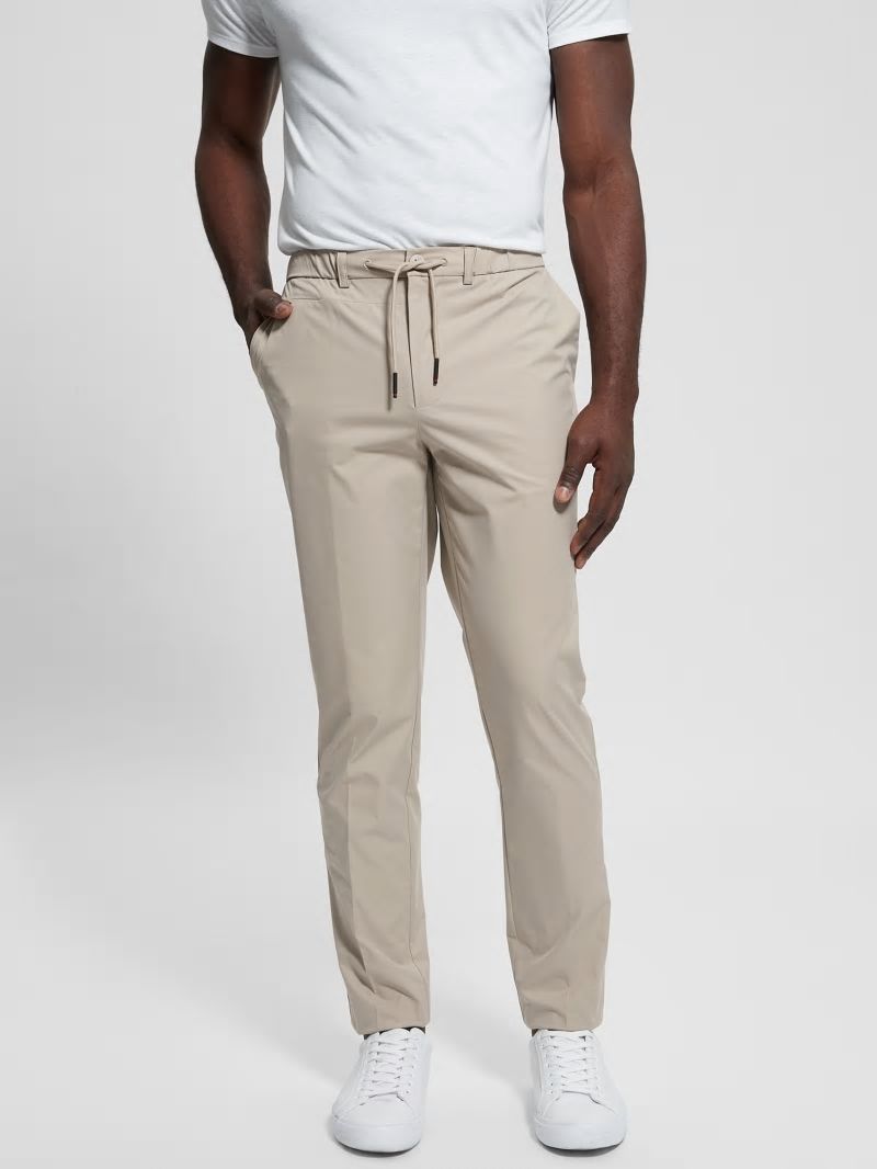 Guess Tech-Stretch Chino Pants - Pasadena Stone