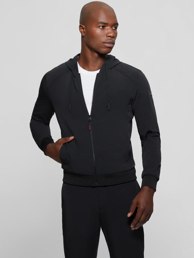Guess Tech Hooded Sweater - Black