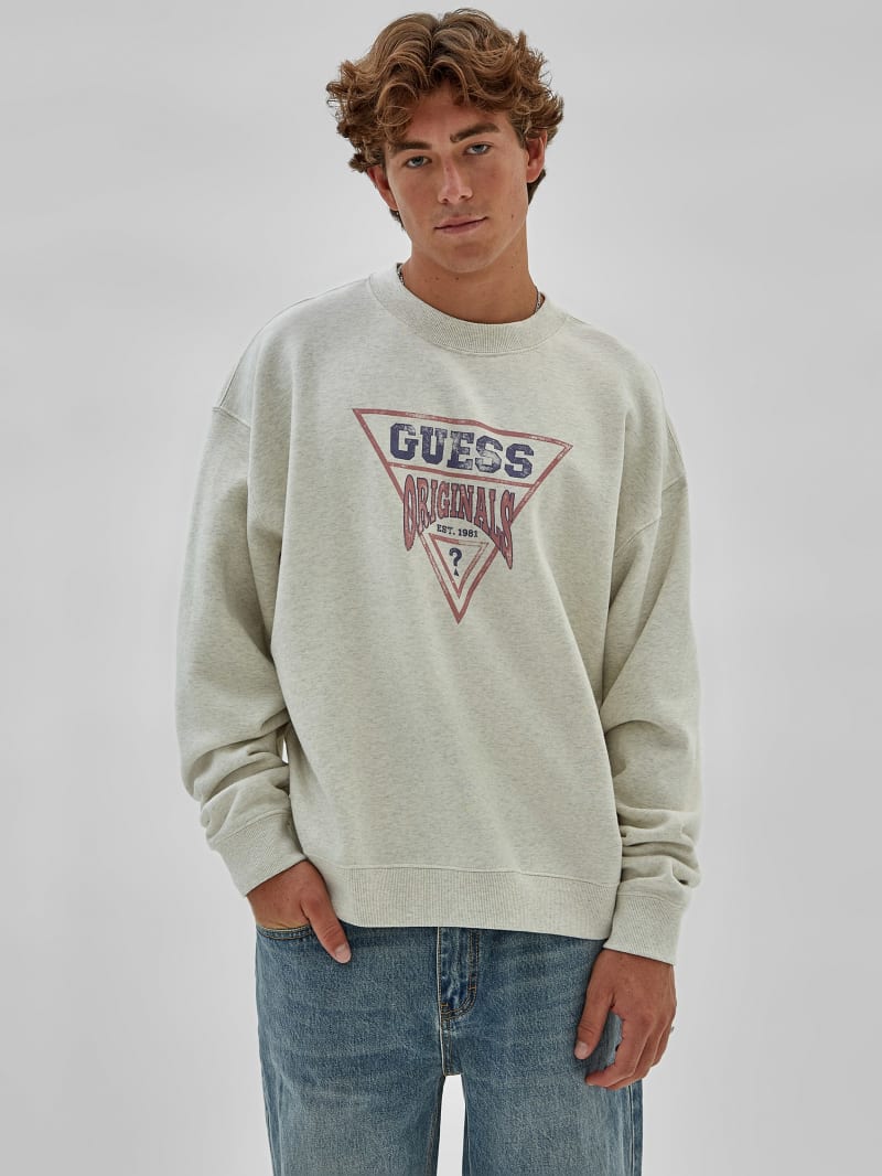 Guess GUESS Originals Eco Vintage Heather Dev Sweatshirt - Eli Aged Heather