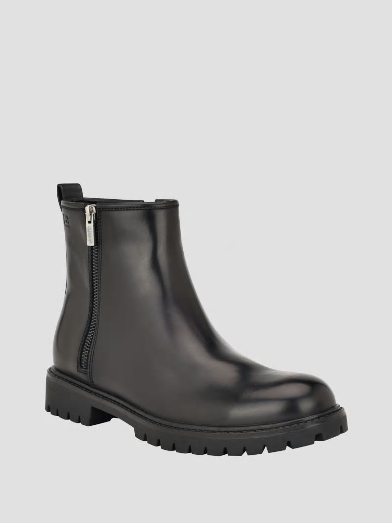 Guess Dine Zipper Chelsea Boots - Black 001